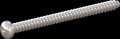 screw for plastic: Screw STS-plus KN6032 5x65 - H2 stainless-steel, A2 - 1.4567 Bright-pickled and passivated