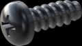 screw for plastic: Screw STS-plus KN6032 6x16 - H3 steel, hardened 10.9 Zinc-Nickel-plated,  baked, passivated black/ Cr-VI-free, sealed, 720 h until Fe-Corrosion