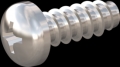 screw for plastic: Screw STS-plus KN6032 6x16 - H3 stainless-steel, A2 - 1.4567 Bright-pickled and passivated