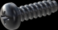 screw for plastic: Screw STS-plus KN6032 6x20 - H3 steel, hardened 10.9 Zinc-Nickel-plated,  baked, passivated black/ Cr-VI-free, sealed, 720 h until Fe-Corrosion