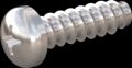 screw for plastic: Screw STS-plus KN6032 6x20 - H3 stainless-steel, A2 - 1.4567 Bright-pickled and passivated