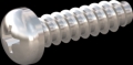 screw for plastic: Screw STS-plus KN6032 6x22 - H3 stainless-steel, A2 - 1.4567 Bright-pickled and passivated