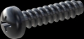 screw for plastic: Screw STS-plus KN6032 6x25 - H3 steel, hardened 10.9 Zinc-Nickel-plated,  baked, passivated black/ Cr-VI-free, sealed, 720 h until Fe-Corrosion
