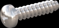screw for plastic: Screw STS-plus KN6032 6x25 - H3 stainless-steel, A2 - 1.4567 Bright-pickled and passivated