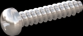 screw for plastic: Screw STS-plus KN6032 6x30 - H3 stainless-steel, A2 - 1.4567 Bright-pickled and passivated