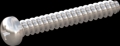 screw for plastic: Screw STS-plus KN6032 6x45 - H3 stainless-steel, A2 - 1.4567 Bright-pickled and passivated