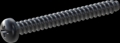 screw for plastic: Screw STS-plus KN6032 6x55 - H3 steel, hardened 10.9 Zinc-Nickel-plated,  baked, passivated black/ Cr-VI-free, sealed, 720 h until Fe-Corrosion