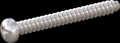 screw for plastic: Screw STS-plus KN6032 6x55 - H3 stainless-steel, A2 - 1.4567 Bright-pickled and passivated