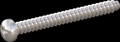 screw for plastic: Screw STS-plus KN6032 6x60 - H3 stainless-steel, A2 - 1.4567 Bright-pickled and passivated