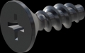 screw for plastic: Screw STS-plus KN6033 2x6 - H1 steel, hardened 10.9 Zinc-Nickel-plated,  baked, passivated black/ Cr-VI-free, sealed, 720 h until Fe-Corrosion
