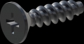 screw for plastic: Screw STS-plus KN6033 2x8 - H1 steel, hardened 10.9 Zinc-Nickel-plated,  baked, passivated black/ Cr-VI-free, sealed, 720 h until Fe-Corrosion