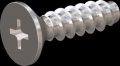 screw for plastic: Screw STS-plus KN6033 2.2x8 - H1 stainless-steel, A2 - 1.4567 Bright-pickled and passivated