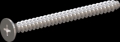 screw for plastic: Screw STS-plus KN6033 2.2x25 - H1 stainless-steel, A2 - 1.4567 Bright-pickled and passivated