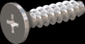 screw for plastic: Screw STS-plus KN6033 2.5x10 - H1 stainless-steel, A2 - 1.4567 Bright-pickled and passivated