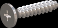 screw for plastic: Screw STS-plus KN6033 2.5x12 - H1 stainless-steel, A2 - 1.4567 Bright-pickled and passivated
