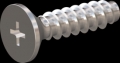screw for plastic: Screw STS-plus KN6033 3x12 - H1 stainless-steel, A2 - 1.4567 Bright-pickled and passivated