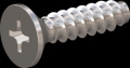 screw for plastic: Screw STS-plus KN6033 3.5x14 - H2 stainless-steel, A2 - 1.4567 Bright-pickled and passivated