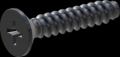 screw for plastic: Screw STS-plus KN6033 3.5x18 - H2 steel, hardened 10.9 Zinc-Nickel-plated,  baked, passivated black/ Cr-VI-free, sealed, 720 h until Fe-Corrosion