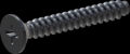 screw for plastic: Screw STS-plus KN6033 3.5x25 - H2 steel, hardened 10.9 Zinc-Nickel-plated,  baked, passivated black/ Cr-VI-free, sealed, 720 h until Fe-Corrosion