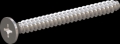 screw for plastic: Screw STS-plus KN6033 3.5x35 - H2 stainless-steel, A2 - 1.4567 Bright-pickled and passivated