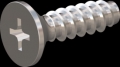 screw for plastic: Screw STS-plus KN6033 4x14 - H2 stainless-steel, A2 - 1.4567 Bright-pickled and passivated