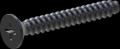 screw for plastic: Screw STS-plus KN6033 4x30 - H2 steel, hardened 10.9 Zinc-Nickel-plated,  baked, passivated black/ Cr-VI-free, sealed, 720 h until Fe-Corrosion