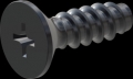 screw for plastic: Screw STS-plus KN6033 4.5x14 - H2 steel, hardened 10.9 Zinc-Nickel-plated,  baked, passivated black/ Cr-VI-free, sealed, 720 h until Fe-Corrosion