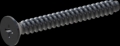 screw for plastic: Screw STS-plus KN6033 4.5x40 - H2 steel, hardened 10.9 Zinc-Nickel-plated,  baked, passivated black/ Cr-VI-free, sealed, 720 h until Fe-Corrosion