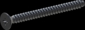 screw for plastic: Screw STS-plus KN6033 4.5x50 - H2 steel, hardened 10.9 Zinc-Nickel-plated,  baked, passivated black/ Cr-VI-free, sealed, 720 h until Fe-Corrosion
