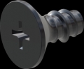 screw for plastic: Screw STS-plus KN6033 5x10 - H2 steel, hardened 10.9 Zinc-Nickel-plated,  baked, passivated black/ Cr-VI-free, sealed, 720 h until Fe-Corrosion