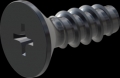 screw for plastic: Screw STS-plus KN6033 5x14 - H2 steel, hardened 10.9 Zinc-Nickel-plated,  baked, passivated black/ Cr-VI-free, sealed, 720 h until Fe-Corrosion