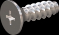 screw for plastic: Screw STS-plus KN6033 5x16 - H2 stainless-steel, A2 - 1.4567 Bright-pickled and passivated