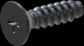 screw for plastic: Screw STS-plus KN6033 5x18 - H2 steel, hardened 10.9 Zinc-Nickel-plated,  baked, passivated black/ Cr-VI-free, sealed, 720 h until Fe-Corrosion