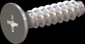 screw for plastic: Screw STS-plus KN6033 5x20 - H2 stainless-steel, A2 - 1.4567 Bright-pickled and passivated