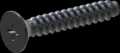 screw for plastic: Screw STS-plus KN6033 5x30 - H2 steel, hardened 10.9 Zinc-Nickel-plated,  baked, passivated black/ Cr-VI-free, sealed, 720 h until Fe-Corrosion