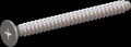 screw for plastic: Screw STS-plus KN6033 5x55 - H2 stainless-steel, A2 - 1.4567 Bright-pickled and passivated