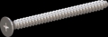 screw for plastic: Screw STS-plus KN6033 5x60 - H2 stainless-steel, A2 - 1.4567 Bright-pickled and passivated