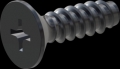 screw for plastic: Screw STS-plus KN6033 6x20 - H3 steel, hardened 10.9 Zinc-Nickel-plated,  baked, passivated black/ Cr-VI-free, sealed, 720 h until Fe-Corrosion
