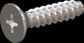 screw for plastic: Screw STS-plus KN6033 6x25 - H3 stainless-steel, A2 - 1.4567 Bright-pickled and passivated