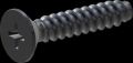 screw for plastic: Screw STS-plus KN6033 6x30 - H3 steel, hardened 10.9 Zinc-Nickel-plated,  baked, passivated black/ Cr-VI-free, sealed, 720 h until Fe-Corrosion