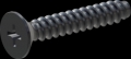 screw for plastic: Screw STS-plus KN6033 6x35 - H3 steel, hardened 10.9 Zinc-Nickel-plated,  baked, passivated black/ Cr-VI-free, sealed, 720 h until Fe-Corrosion