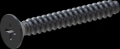 screw for plastic: Screw STS-plus KN6033 6x45 - H3 steel, hardened 10.9 Zinc-Nickel-plated,  baked, passivated black/ Cr-VI-free, sealed, 720 h until Fe-Corrosion