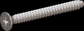 screw for plastic: Screw STS-plus KN6033 6x60 - H3 stainless-steel, A2 - 1.4567 Bright-pickled and passivated
