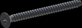 screw for plastic: Screw STS-plus KN6033 6x70 - H3 steel, hardened 10.9 Zinc-Nickel-plated,  baked, passivated black/ Cr-VI-free, sealed, 720 h until Fe-Corrosion