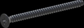 screw for plastic: Screw STS-plus KN6033 6x80 - H3 steel, hardened 10.9 Zinc-Nickel-plated,  baked, passivated black/ Cr-VI-free, sealed, 720 h until Fe-Corrosion