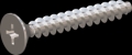 screw for plastic: Screw STS KN1033-Neu 3.5x25 - H2 stainless-steel, A2 - 1.4567 Bright-pickled and passivated