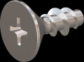 screw for plastic: Screw STS KN1033-Neu 4x10 - H2 stainless-steel, A2 - 1.4567 Bright-pickled and passivated