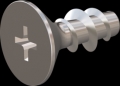 screw for plastic: Screw STS KN1033-Neu 6x14 - H2 stainless-steel, A2 - 1.4567 Bright-pickled and passivated