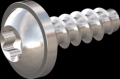 screw for plastic: Screw STS-plus KN6038 1.4x4 - T5 stainless-steel, A2 - 1.4567 Bright-pickled and passivated