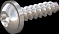 screw for plastic: Screw STS-plus KN6038 1.4x5 - T5 stainless-steel, A2 - 1.4567 Bright-pickled and passivated